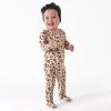 imageGerber unisexbaby Toddler Butterysoft Snug Fit Footed Pajamas With Viscose Made With EucalyptusSpotted Leopard