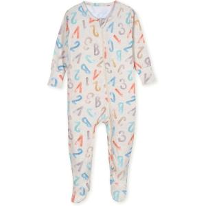 imageGerber unisexbaby Toddler Butterysoft Snug Fit Footed Pajamas With Viscose Made With EucalyptusAlphabet Soup