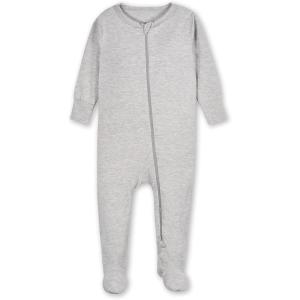imageGerber unisexbaby Toddler Butterysoft Snug Fit Footed Pajamas With Viscose Made With EucalyptusGlacier Gray