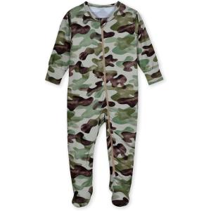 imageGerber unisexbaby Toddler Butterysoft Snug Fit Footed Pajamas With Viscose Made With EucalyptusHide  Seek Camo