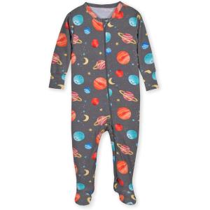 imageGerber unisexbaby Toddler Butterysoft Snug Fit Footed Pajamas With Viscose Made With EucalyptusOuter Space