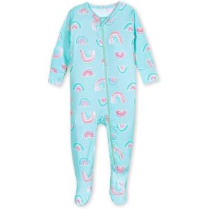 imageGerber unisexbaby Toddler Butterysoft Snug Fit Footed Pajamas With Viscose Made With EucalyptusRainbow Sky