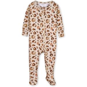 imageGerber unisexbaby Toddler Butterysoft Snug Fit Footed Pajamas With Viscose Made With EucalyptusSpotted Leopard