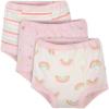 imageGerber 3Pack Toddler Girls Rainbow Training Pants