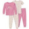 imageGerber babygirls Toddler Snug Fit 4piece Pajama SetDogs