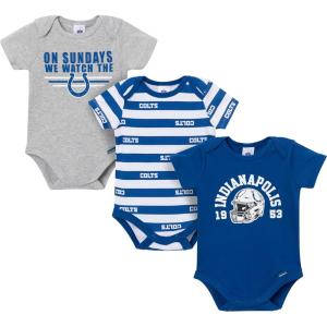 imageGerber NFL babyboys Nfl 3pack Onesie BodysuitColts