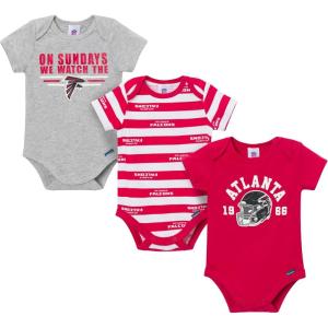 imageGerber NFL babyboys Nfl 3pack Onesie BodysuitFalcons