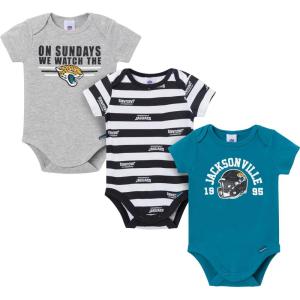 imageGerber NFL babyboys Nfl 3pack Onesie BodysuitJaguars