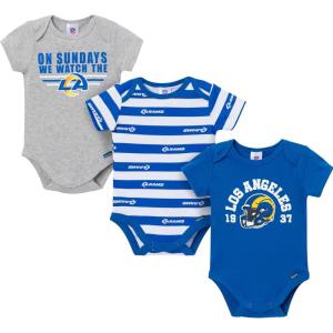 imageGerber NFL babyboys Nfl 3pack Onesie BodysuitRams