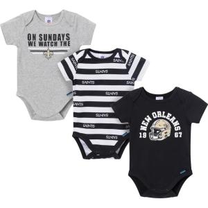 imageGerber NFL babyboys Nfl 3pack Onesie BodysuitSaints