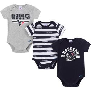 imageGerber NFL babyboys Nfl 3pack Onesie BodysuitTexans