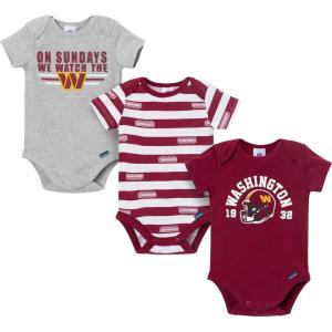 imageGerber NFL babyboys Nfl 3pack Onesie BodysuitWashington Commanders