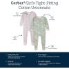 imageGerber Baby Girls Babygirls 4pack Footed PajamasRoses and Fox