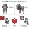 imageGerber Baby Girls Holiday Family Matching PajamasBlackRed Buffalo Check