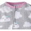 imageGerber babygirls Baby Girls Fleece Footed Pajamas 2packBluePink Clouds