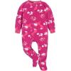 imageGerber babygirls Baby Girls Fleece Footed Pajamas 2packPink Floral Fox