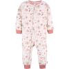 imageGerber babygirls Fleece Footless Pajamas 3packPink Deer