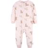 imageGerber babygirls Fleece Footless Pajamas 3packPink Deer
