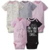 imageGerber Unisex Baby 5Pack ShortSleeve OnesiesPink Bunny Love