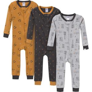 imageGerber babygirls Babygirls 3pack Snug Fit Footless Onepiece Cotton PajamasMusic