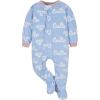 imageGerber Baby Girls Loose Fit Fleece Footed Pajamas 2pack And Toddler Sleepers Cutie Blue 5T US