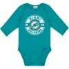 imageGerber NFL unisexbaby Nfl 2pack Long Sleeve Onesie BodysuitDolphins