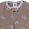 imageGerber babygirls 3pack Snug Fit Footless Onepiece Cotton PajamasMoose  Trees