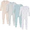 imageGerber Unisex Baby 4Pack Footed PajamasFarm