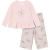 imageGerber babygirls 2piece Pajama Set Top ampamp Loosefitting PantsDeer