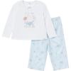 imageGerber babygirls 2piece Pajama Set Top ampamp Loosefitting PantsSea