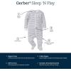 image:imageGerber Baby 2pack 2way Zip Thermal Footed Sleep N PlayDesert Fruit