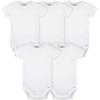 image:imageGerber Baby 5 Pack Onesies Multipacks Bundle Interlock 180 GsmWhite