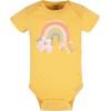image:imageGerber Baby Girls 8pack Short Sleeve Onesies BodysuitsGolden Floral