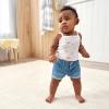 image:imageGerber Baby Girls Baby and Toddler Girls Cuffed Denim ShortsLight Blue Denim Wash