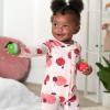 image:imageGerber Baby Girls Babygirls 4pack Footed PajamasApple  Woodland Magic
