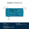 image:imageGerber Baby Girls Butterysoft With Bow Viscose Made Eucalyptus Headband Rainbow Sky One Size USOcean Teal