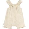 image:imageGerber Baby Girls Sleeveless Ruffle RomperOatmeal Speckle