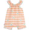image:imageGerber Baby Girls Sleeveless Ruffle RomperPink Stripes