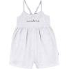 image:imageGerber Baby Girls Toddler 2pack Sleeveless Romper JumpsuitLight Grey and Sand Dollars