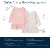 image:imageGerber Baby Girls Toddler Girls 2pack Loosefitting NightgownsBunny