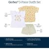 image:imageGerber Baby Girls Toddler Girls Shirt and Shorts SetYellow Lemons