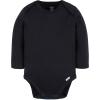 image:imageGerber Baby Long Sleeve Solid Onesies Multipack Interlock 180 GsmBlack