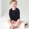 image:imageGerber Baby Long Sleeve Solid Onesies Multipack Interlock 180 GsmBlack