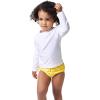 image:imageGerber Baby Toddler UPF 50 Long Sleeve Rashguard Swim ShirtWhite