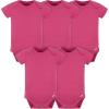 image:imageGerber Baby 5 Pack Onesies Multipacks Bundle Interlock 180 GsmHot Pink