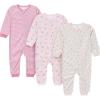 image:imageGerber Baby Girls 3pack Loosefitting Footless PajamasFruits