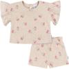 image:imageGerber Baby Girls Shirt and Shorts SetHeather Strawberry