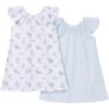 image:imageGerber Baby Girls Toddler Girls 2pack Loosefitting NightgownsBlue Floral
