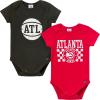 image:imageGerber unisexbaby NBA Team 2 Pack Short Sleeve Onesie BodysuitsAtlanta Hawks