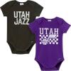 image:imageGerber unisexbaby NBA Team 2 Pack Short Sleeve Onesie BodysuitsUta Jazz